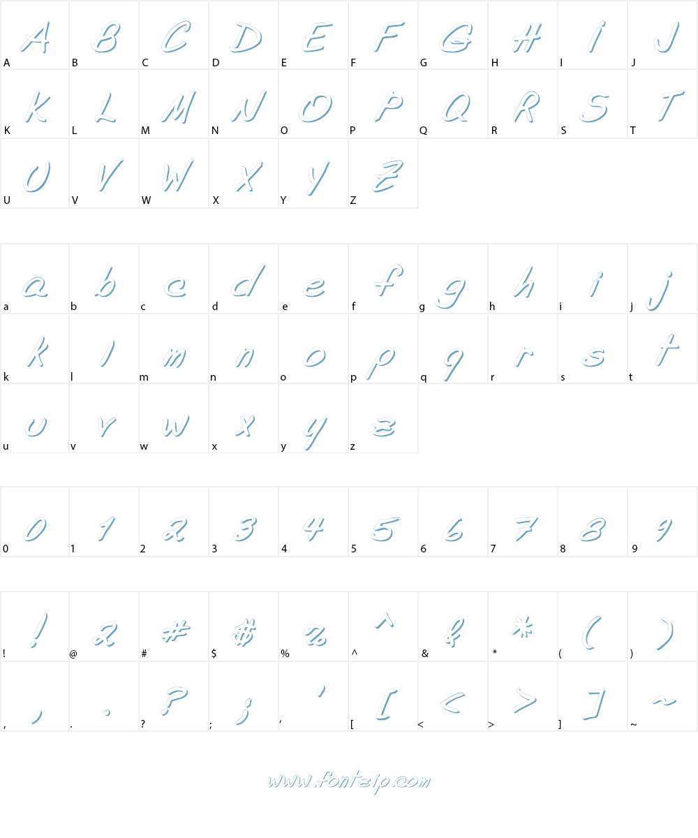 Shade of Adelyne Font Character
